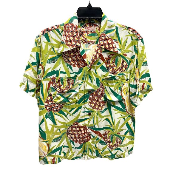 Sun Surf Rayon Hawaiian Aloha Shirt Small - Picture 1 of 3